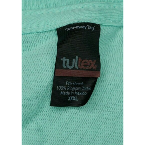 Tultex Preshrunk Ring Spun 100% Cotton XXXL T-Shirt with Tear Away Tag - Picture 8 of 9